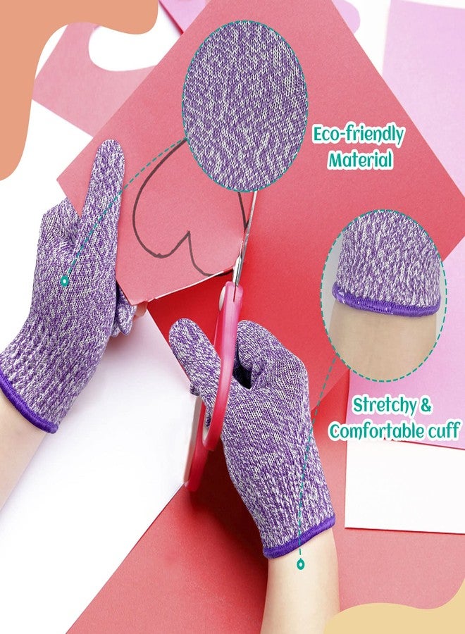 Evridwear Cut Resistant Gloves for Kids 10-13 Years, Level 5 Protection Cutting Gloves Food Grade for Cooking, Whittling, Wood Carving, Gardening and DIY - Image 4
